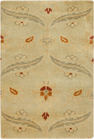 Surya Ainsley Handmade 2' X 3' Wool Rug - Elegant, Durable, And Comfortable Décor For Your Home! Light Olive Nz Wool Ain1014-23