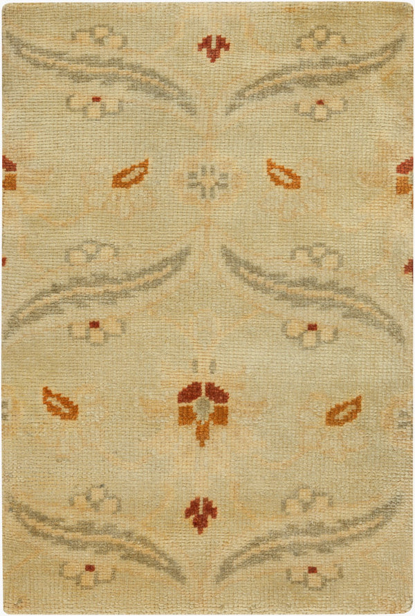 Surya Ainsley Handmade 2' X 3' Wool Rug - Elegant, Durable, And Comfortable Décor For Your Home! Light Olive Nz Wool Ain1014-23