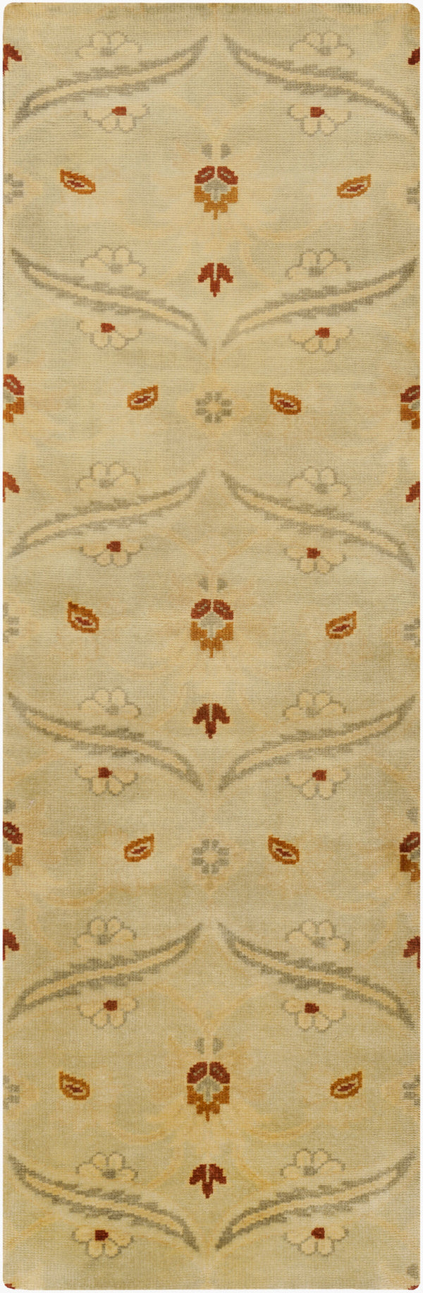 Surya Ainsley Handmade 2' X 3' Wool Rug - Elegant, Durable, And Comfortable Décor For Your Home! Light Olive Nz Wool Ain1014-268