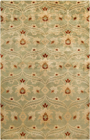 Surya Ainsley Handmade 2' X 3' Wool Rug - Elegant, Durable, And Comfortable Décor For Your Home! Light Olive Nz Wool Ain1014-5686