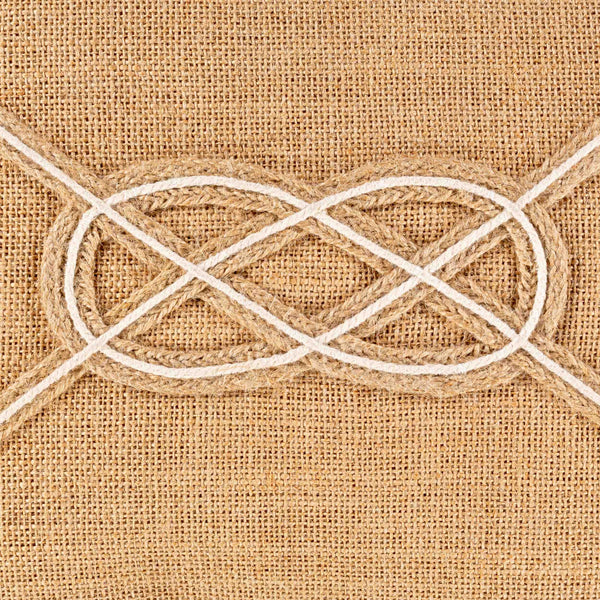 Surya Marion Coastal Charm 14"L X 22"W Jute Lumbar Pillow - Rustic, Easy-care Home Decor Accent Brown Jute,Jute Aio002-2214