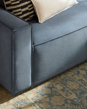 Surya Aira Three Seat Contemporary Sofa with Deep Foam Cushions for Modern Living Rooms AIRA001-329636