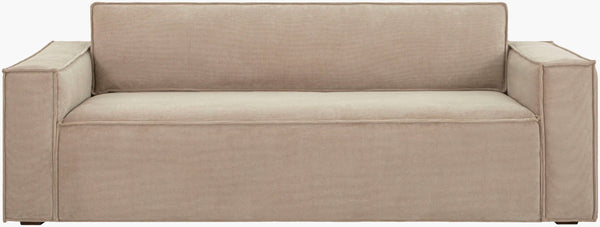 Surya Aira Low Profile Contemporary Sofa with Deep Foam Cushions for Modern Living Rooms AIRA002-329636