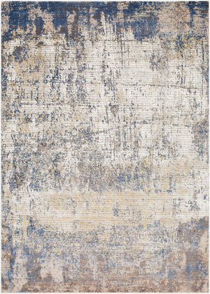 Livabliss Aisha Geometric Viscose Blend Accent Rug for Mid-century Modern Living Spaces Light Blue, Med 2'7" x 4'11" AIS2300-275