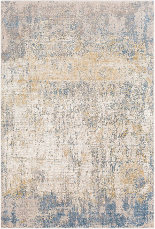 Livabliss Aisha Geometric Viscose Blend Accent Rug for Mid-century Modern Living Spaces Light Blue, Med 5'3" x 7'3" AIS2300-5373