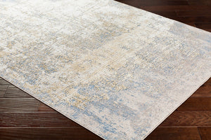 Livabliss Aisha Geometric Viscose Blend Accent Rug for Mid-century Modern Living Spaces Light Blue, Med 6'7" x 6'7" AIS2300-67RD