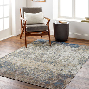 Livabliss Aisha Geometric Viscose Blend Accent Rug for Mid-century Modern Living Spaces Light Blue, Med 2'7" x 4'11" AIS2300-275
