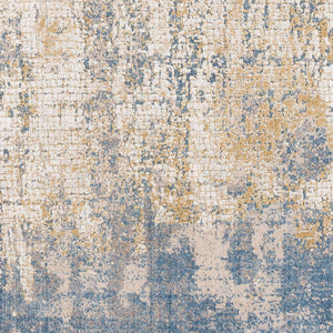 Livabliss Aisha Geometric Viscose Blend Accent Rug for Mid-century Modern Living Spaces Light Blue, Med 6'7" x 6'7" AIS2300-67RD