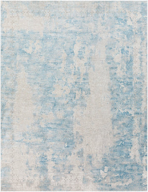 Livabliss Aisha Machine Woven Viscose Polyester Area Rug Mid-century Modern Living Room Accent Light Blue, Gra 7'10" x 10'2" AIS2301-710103