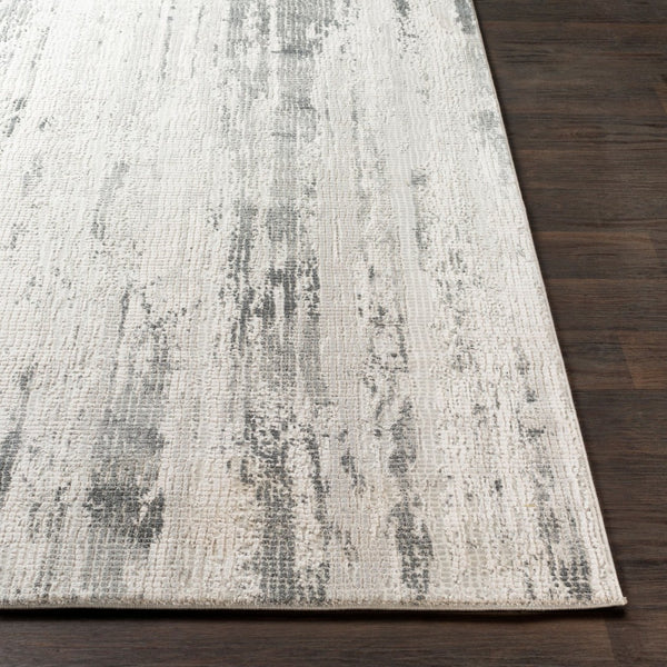 Livabliss Aisha Machine Woven Viscose Blend Area Rug Mid-century Geometric for Living Room Gray, Charcoal 7'10" x 7'10" AIS2304-710RD