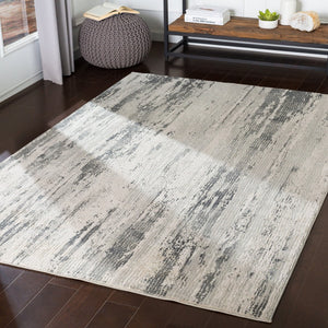Livabliss Aisha Machine Woven Viscose Blend Area Rug Mid-century Geometric for Living Room Gray, Charcoal 7'10" x 10'2" AIS2304-710103