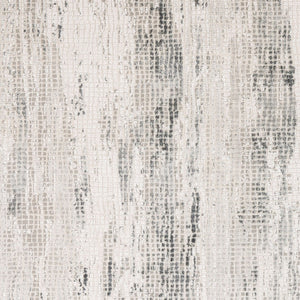 Livabliss Aisha Machine Woven Viscose Blend Area Rug Mid-century Geometric for Living Room Gray, Charcoal 7'10" x 7'10" AIS2304-710RD