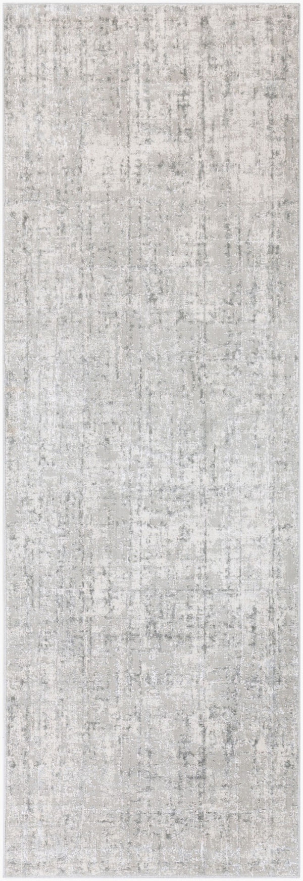 Livabliss Aisha Machine Woven Polyester Viscose Area Rug Mid-century Modern Living Room Accent Light Gray, Gra 2'7" x 7'7" AIS2305-2777