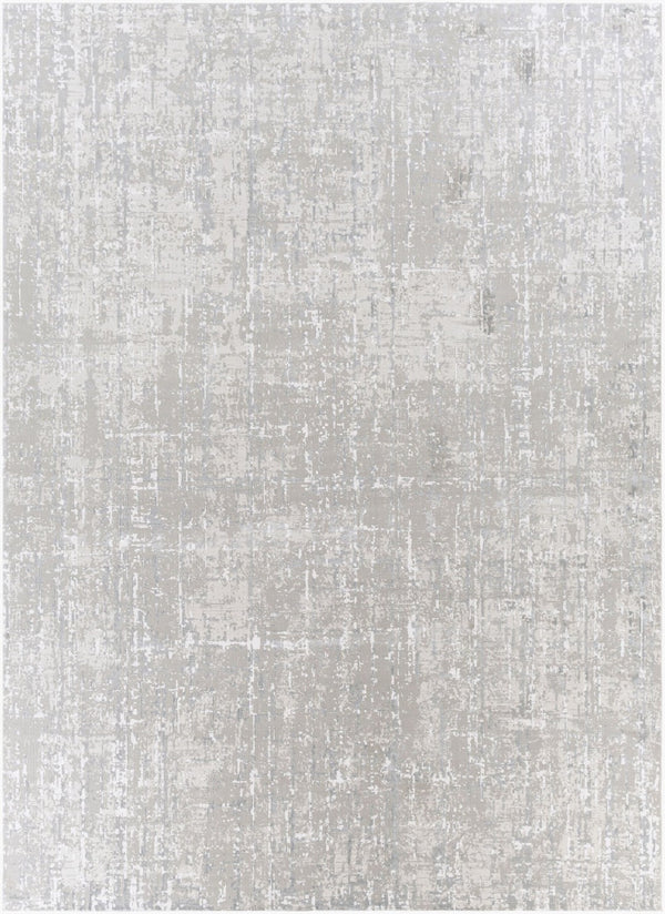Livabliss Aisha Machine Woven Polyester Viscose Area Rug Mid-century Modern Living Room Accent Light Gray, Gra 7'10" x 10'2" AIS2305-710103