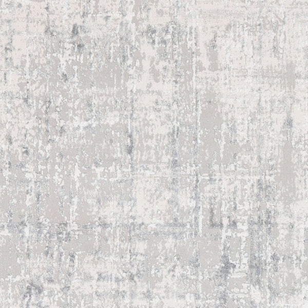 Livabliss Aisha Machine Woven Polyester Viscose Area Rug Mid-century Modern Living Room Accent Light Gray, Gra 7'10" x 7'10" AIS2305-710RD