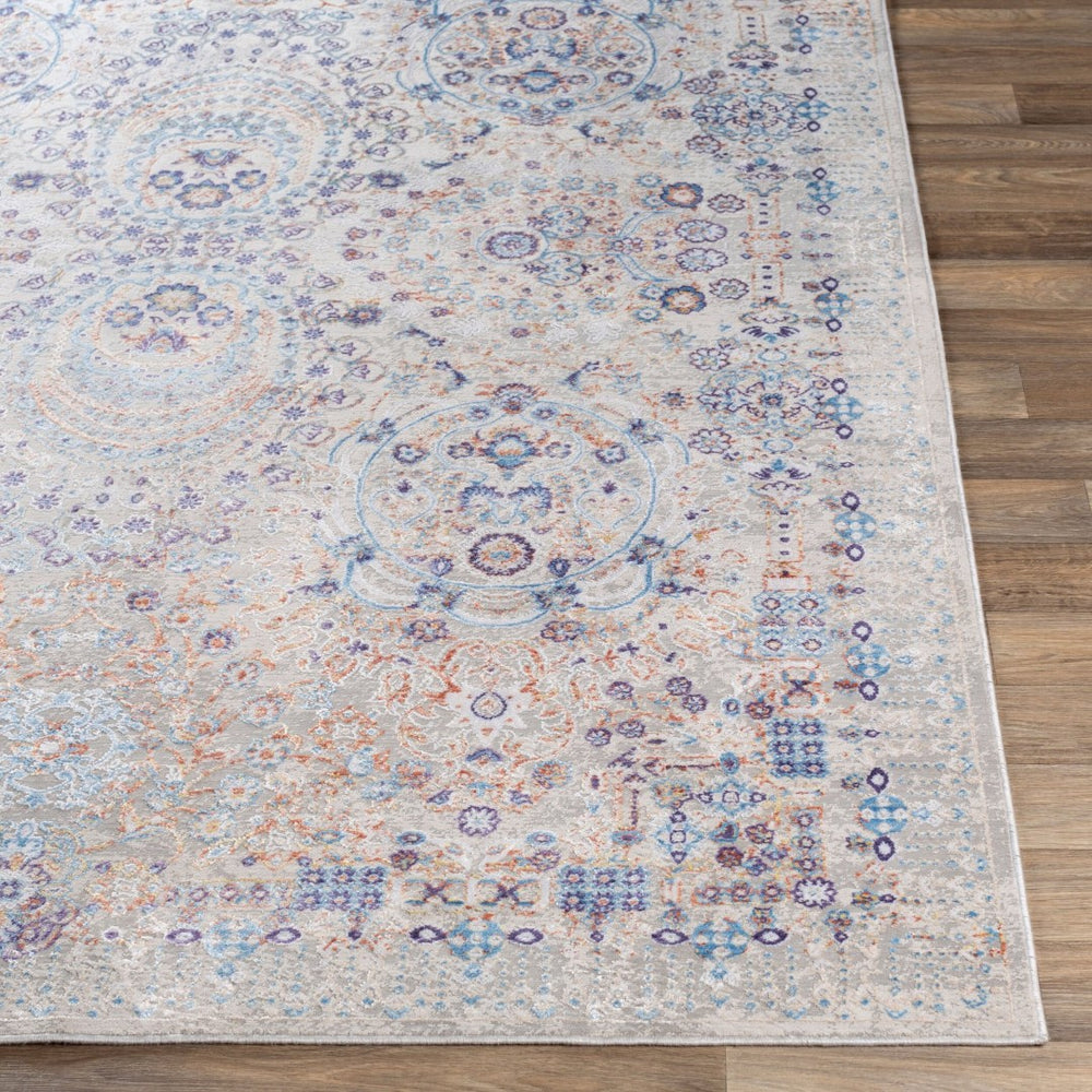 Livabliss Aisha Traditional Patterned Polyester Viscose Area Rug Soft Lustrous Living Room Accent AIS2310-5373