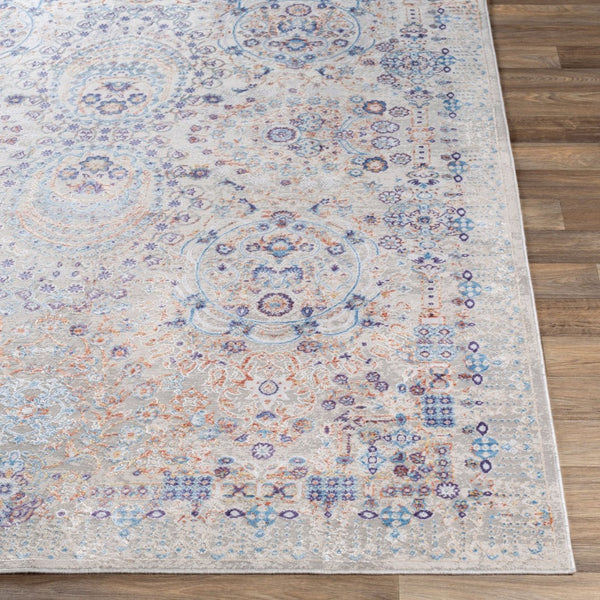 Livabliss Aisha Traditional Patterned Polyester Viscose Area Rug Soft Lustrous Living Room Accent AIS2310-5373