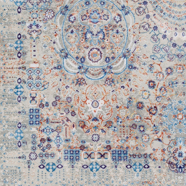 Livabliss Aisha Traditional Patterned Polyester Viscose Area Rug Soft Lustrous Living Room Accent AIS2310-5373