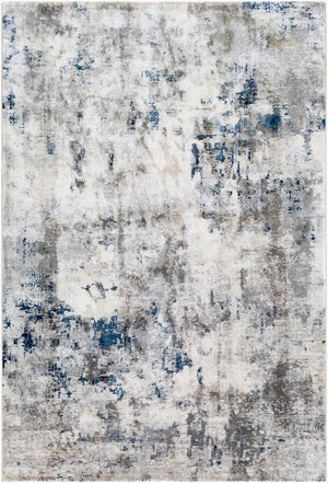 Livabliss Aisha Geometric Polyester Area Rug Turkish Woven Plush Pile Entryway Accent Charcoal, Light 2'7" x 4'11" AIS2314-275