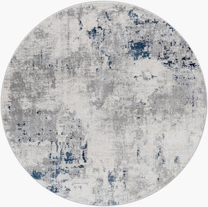 Livabliss Aisha Geometric Polyester Area Rug Turkish Woven Plush Pile Entryway Accent Charcoal, Light 6'7" x 6'7" AIS2314-67RD