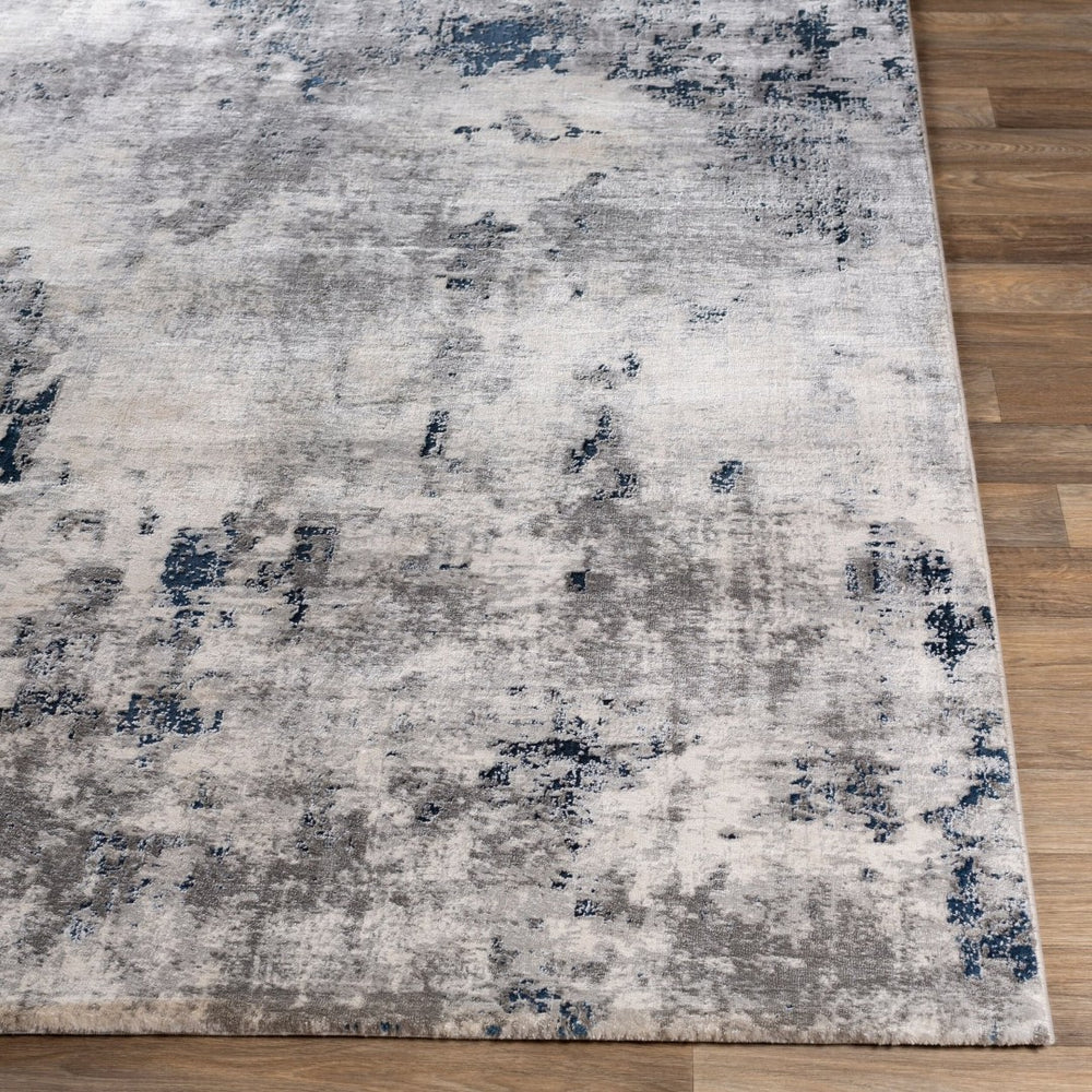 Livabliss Aisha Geometric Polyester Area Rug Turkish Woven Plush Pile Entryway Accent Charcoal, Light 2'7" x 4'11" AIS2314-275