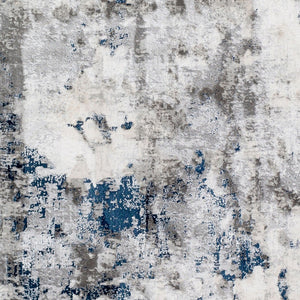 Livabliss Aisha Geometric Polyester Area Rug Turkish Woven Plush Pile Entryway Accent Charcoal, Light 2'7" x 4'11" AIS2314-275