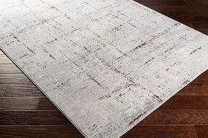Livabliss Aisha Machine Woven Polyester Area Rug Modern Geometric Style for Living Dining Rooms Gray, Charcoal 6'7" x 6'7" AIS2317-67RD
