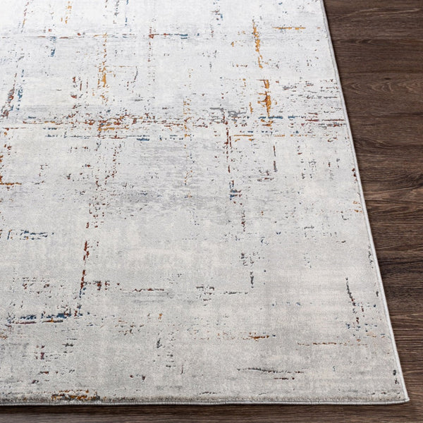 Livabliss Aisha Machine Woven Polyester Area Rug Modern Geometric Style for Living Dining Rooms Gray, Charcoal 6'7" x 6'7" AIS2317-67RD
