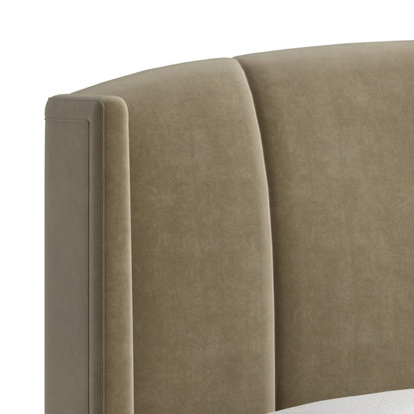 A.R.T. Furniture Harbor KG Upholstered Bed - Elegant Camel Panel Design with Timeless Charm for Modern Bedrooms 338126-2731HB