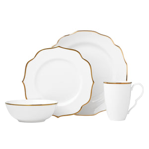 Lenox Contempo Luxe 4-piece Place Setting White, WHITE PORCELAIN 869123