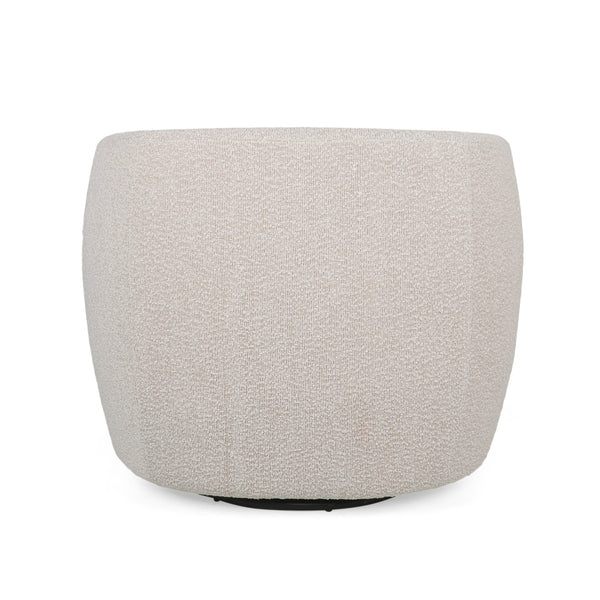English Elm Christopher Knight Home® - Swivel Upholstered Accent Chair with Plush Fabric Comfort and 360° Rotation for Living Rooms Beige 74240.00