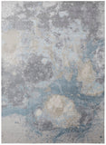 Feizy Rugs Astra Polyester/Polypropylene Machine Made Industrial Rug Blue/Gray/Ivory 12' x 15'