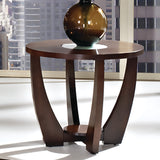 Steve Silver Rafael End Table w/CrackedGlass RF300E