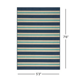 Christopher Knight Home® - Noble House - Tuvia Indoor Geometric 5 X 8 Area Rug, Blue and Ivory