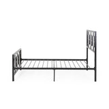 Christopher Knight Home® - Noble House - Claudia Modern Iron Twin Bed Frame, Flat Black