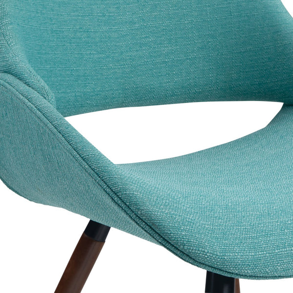 English Elm Malden Bentwood Dining Chair In Turquoise Blue - Mid-Century Style, Comfort, And Versatile Design B136P158897