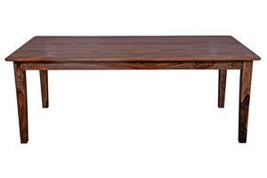 Porter Designs Porter Sonora Solid Sheesham Wood Dining Table - Handcrafted Elegance With Rich Color Variation Brown Wood 07-196-01-9740