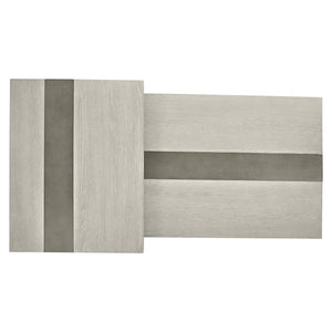 Bernhardt Bernhardt Tempo Cocktail Table With Sandblasted Satin Nickel Base And Larza Wire‑Brushed Oak Tops, 56" Wide 346016