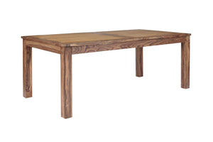 Porter Designs Porter Urban Solid Sheesham Wood Double Leaf Dining Table - Versatile Seating & Modern Style Brown Wood 07-117-01-1129