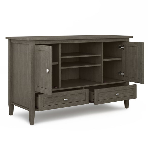 English Elm Warm Shaker Tv Media Stand - Handcrafted Farmhouse Grey Design With Ample Storage & Style B136P159671-GIGA