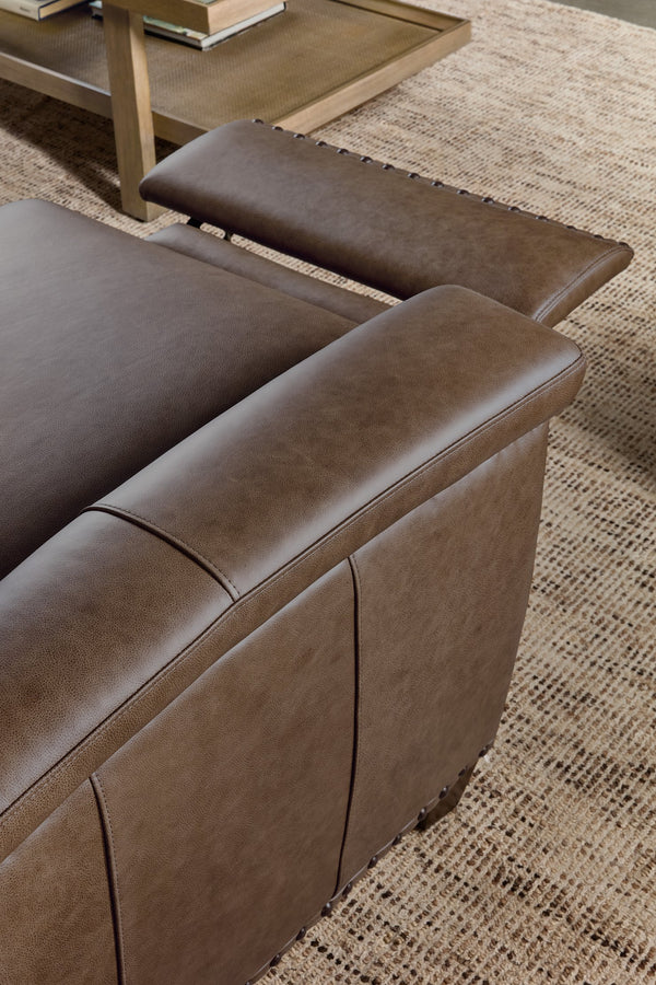 Hooker Furniture Julian Zero Gravity Power Recliner Top-grain Leather Bustle Back Formal Lounge Chair SS831-PHZ1-088