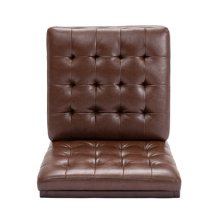English Elm Accent Chair Waffle Tufted Upholstery Rubberwood Legs Contemporary Living Room Seat 70753.00