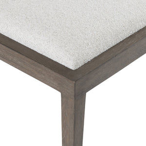 Bernhardt Bernhardt Outline Side Chair With Wire‑Brushed Oak Frame, Cassel Finish, Upholstered Panels, Durable Performance Fabric 360545