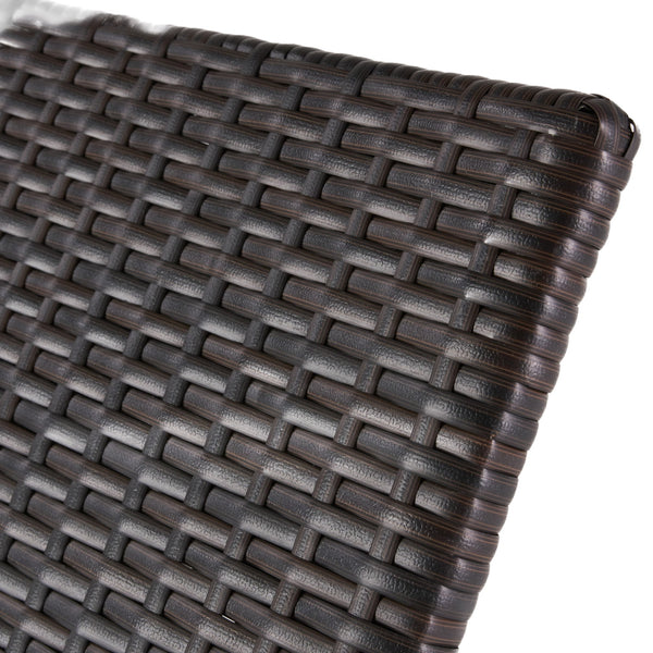 English Elm Christopher Knight Home® - KAUAI PE WICKER CHAISE Brown Multi Rattan Outdoor Adjustable Lounger Curved Contour All-Weather Comfort 54087.00