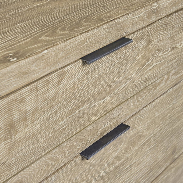 Bernhardt Bernhardt Tribeca Dresser In Aurum White Oak With 6 Soft-Close Drawers, Textured Steel Pulls, 68" 333050