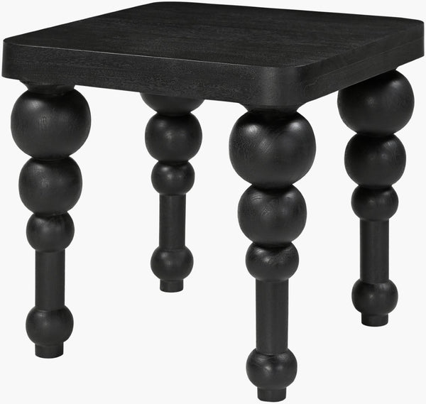 Surya Akado Cube End Table Handcrafted in India Traditional Accent for Living Room or Entryway AKDO001-222222