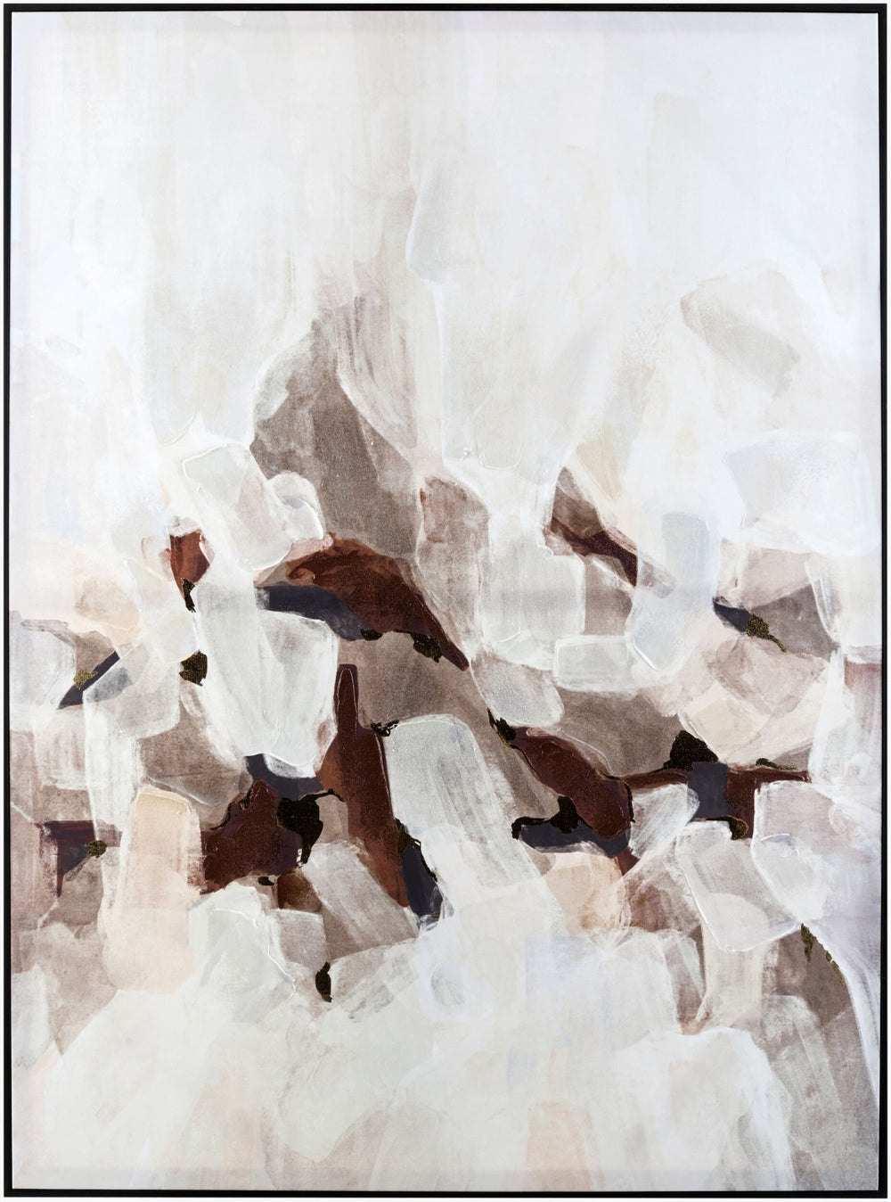 Surya Kalahari Hand-painted Mid-century Modern Large Framed Wall Art for Living Room AKH002-6044