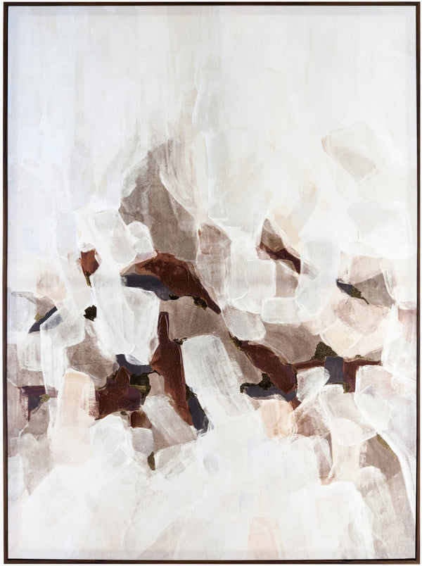 Surya Kalahari Large Format Hand Painted Framed Wall Art Mid Century Modern Living Room AKH003-6044