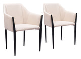 Andover Dining Chair - Set of 2 Beige 110168 Zuo Modern