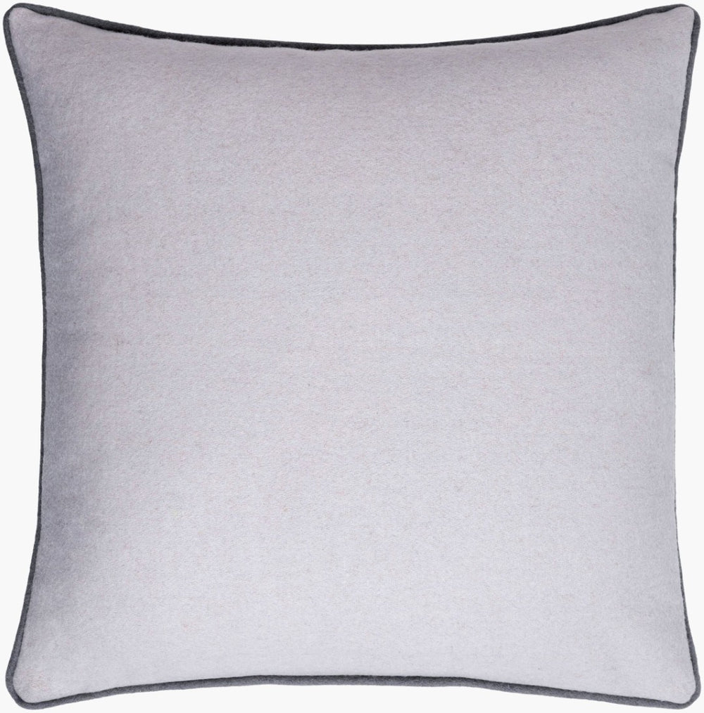 Livabliss Ackerly Wool Nylon Square Throw Pillow Woven Texture Neutral Minimalist Sofa Accent AKL002-2020